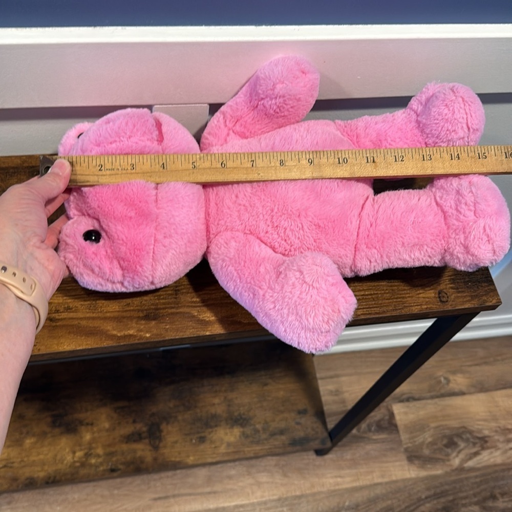 Build A Bear Spring Pink Frog Smile Plush  2022 16" strawberry scented - Picture 10 of 10